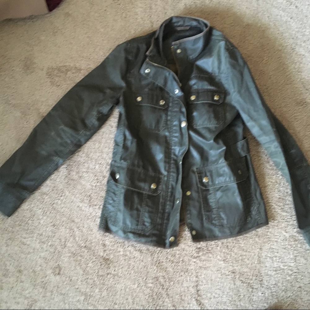 Jcrew waxed khaki jacket